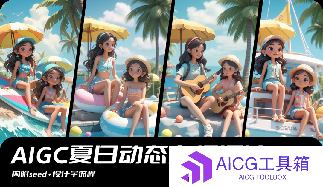 AIGC动态辅助设计教程丨关于如何利用Whee创作夏日动态海报