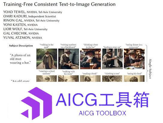 英伟达推出免训练，可生成连贯图片的文生图模型ConsiStory